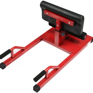 3-in-1 Padded Push Up Sit Up Deep Sissy Squat Machine Home Gym Work Out Leg Fitness Equipment, Red