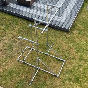 DIY Pull Up & Dip Bars Kit – Indoor and Outdoor Key Clamp Gym Frame – Galvanised Ultra Strong