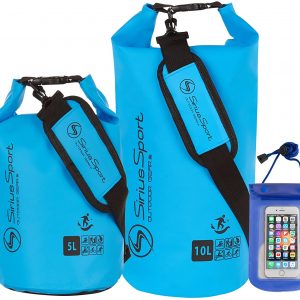 Sirius Sport Waterproof Dry Bags, Dry Sacks. 5L, 10L, or 5L & 10L Packs. Light & Durable Waterproof Bags