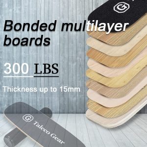 Balance Board Indoor Yoga Fitness Balance Board Wooden Board Skate Balance Training and Coordination Exercises