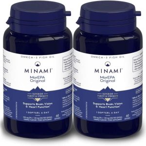 Omega 3 Fish Oil Supplement – Minami – MorEPA Original – Supports Normal Brain, Vision and Heart Function – 120 Softgels