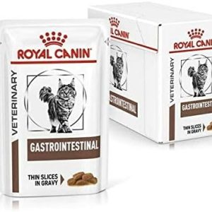 Royal Canin Veterinary Diet Cat – Gastro Intestinal Wet Cat Food Pouch 12 x 85g