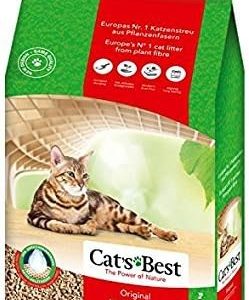 Oko Cats Best Wood Litter Original Clumping Plus Cat Litter, 30 Liter