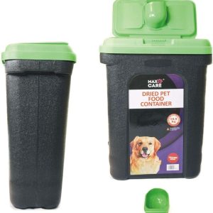 Pet Dry Food Storage Bin Container Dog Cat Animal Bird Seeds Storage Box Tub (Green)